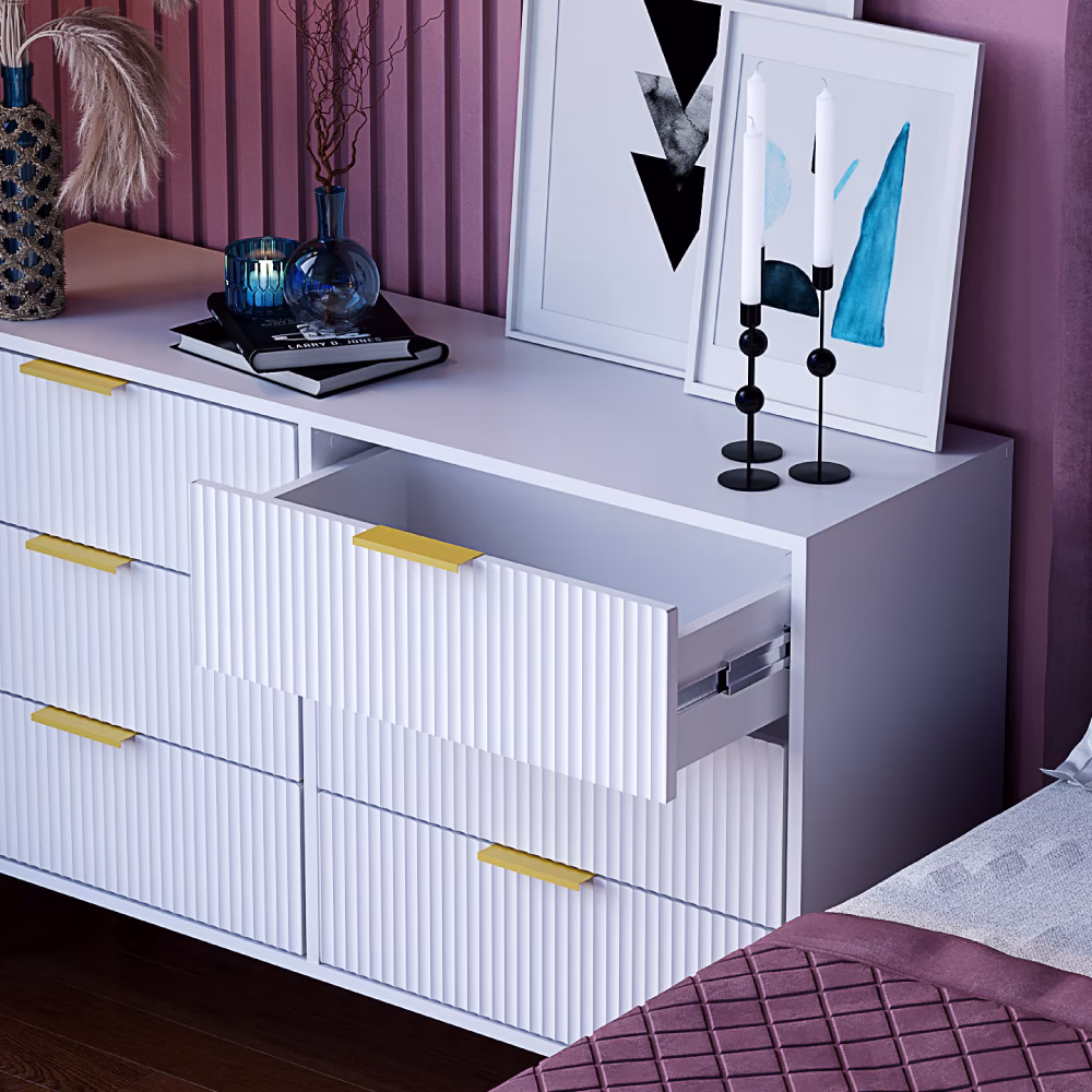 Comodă Velvet Duo White Gold 4