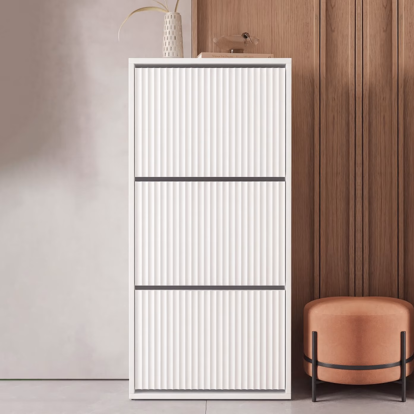 Pantofar Velvet White