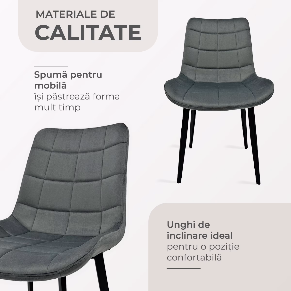 Scaun Connect Dark Gray 7
