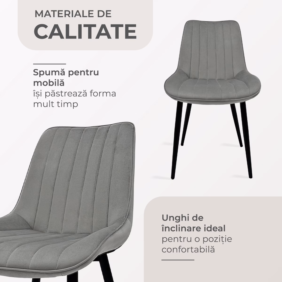 Scaun Martin Graphite 8